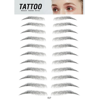 4D Waterproof Eyebrow Tattoo Stickers