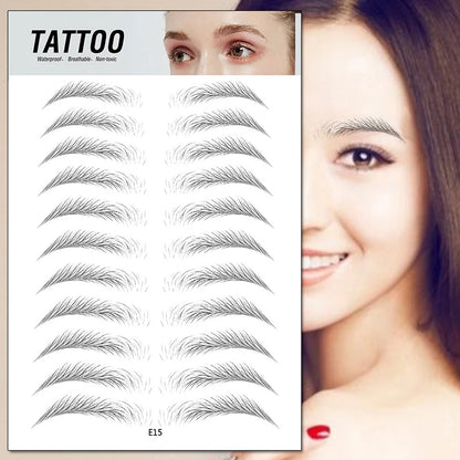 4D Waterproof Eyebrow Tattoo Stickers