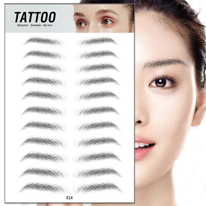 4D Waterproof Eyebrow Tattoo Stickers