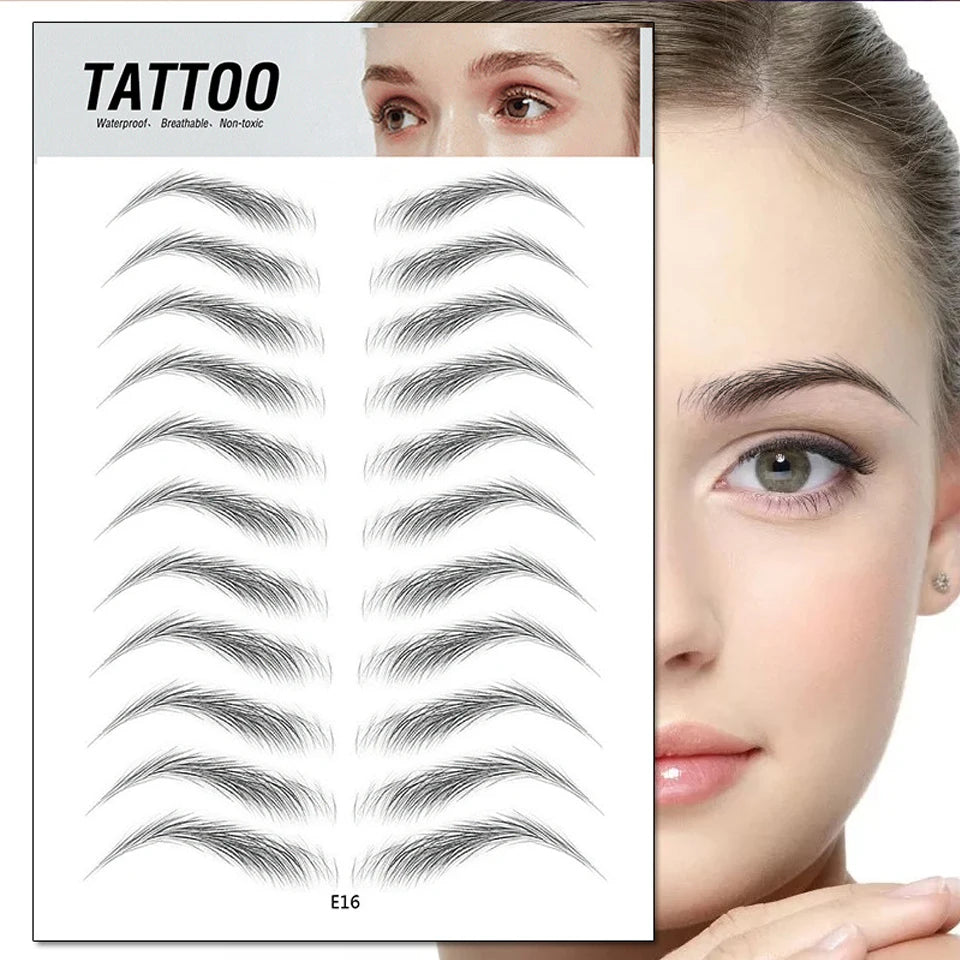 4D Waterproof Eyebrow Tattoo Stickers