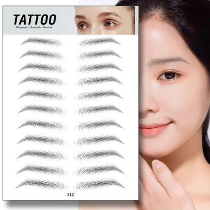 4D Waterproof Eyebrow Tattoo Stickers