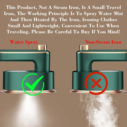 3 In 1 Mini Steam Iron for Travel and Home Use