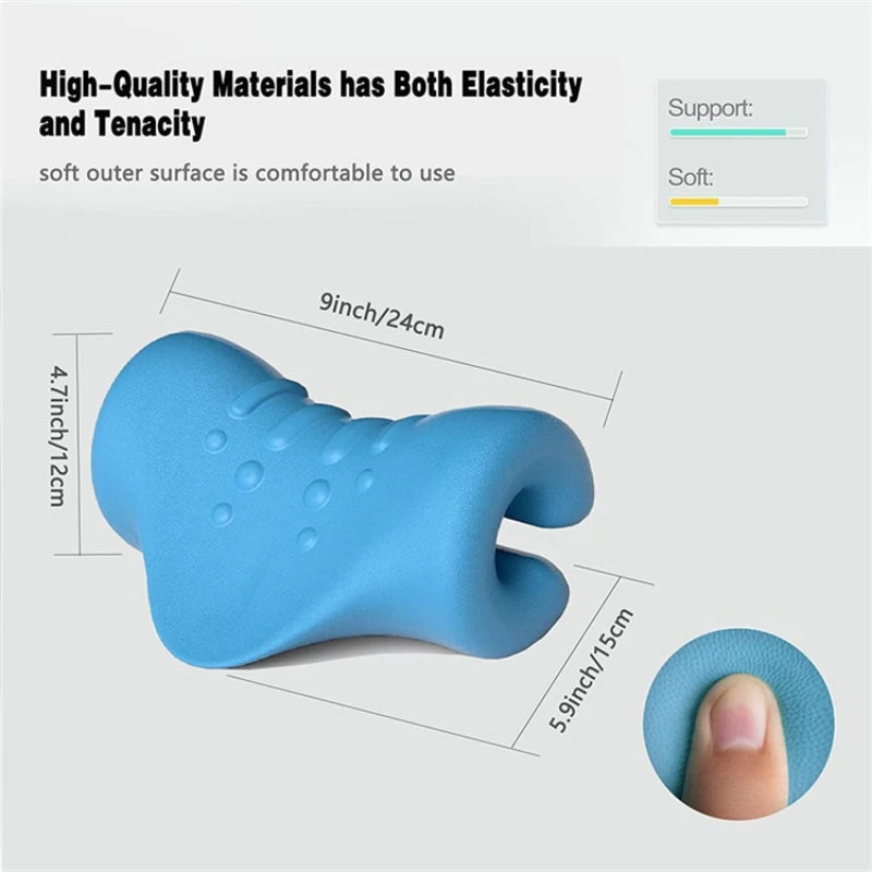 Cervical Spine Pillow for Sleep Traction and Support