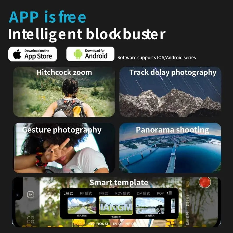 3-Axis Handheld Gimbal Stabilizer with Tripod | Anti-Shake Smartphone Mount